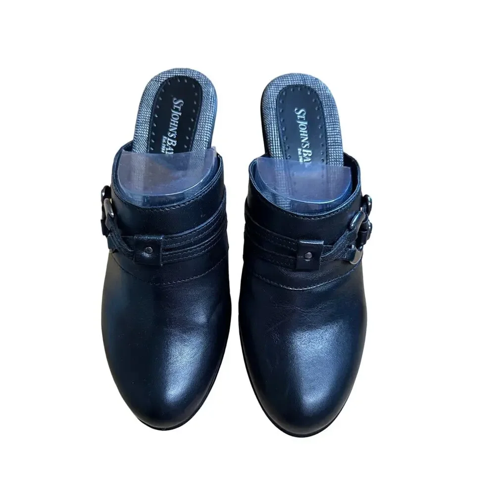 St John’s Bay Black Mule Clogs New, Never Worn Size 10